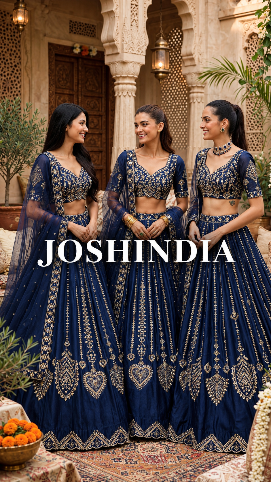 Premium Designer Blue Bridal Wedding lehenga