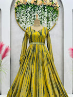 Buy Yellow Colour Gowns Online From Best Designs - Joshindia