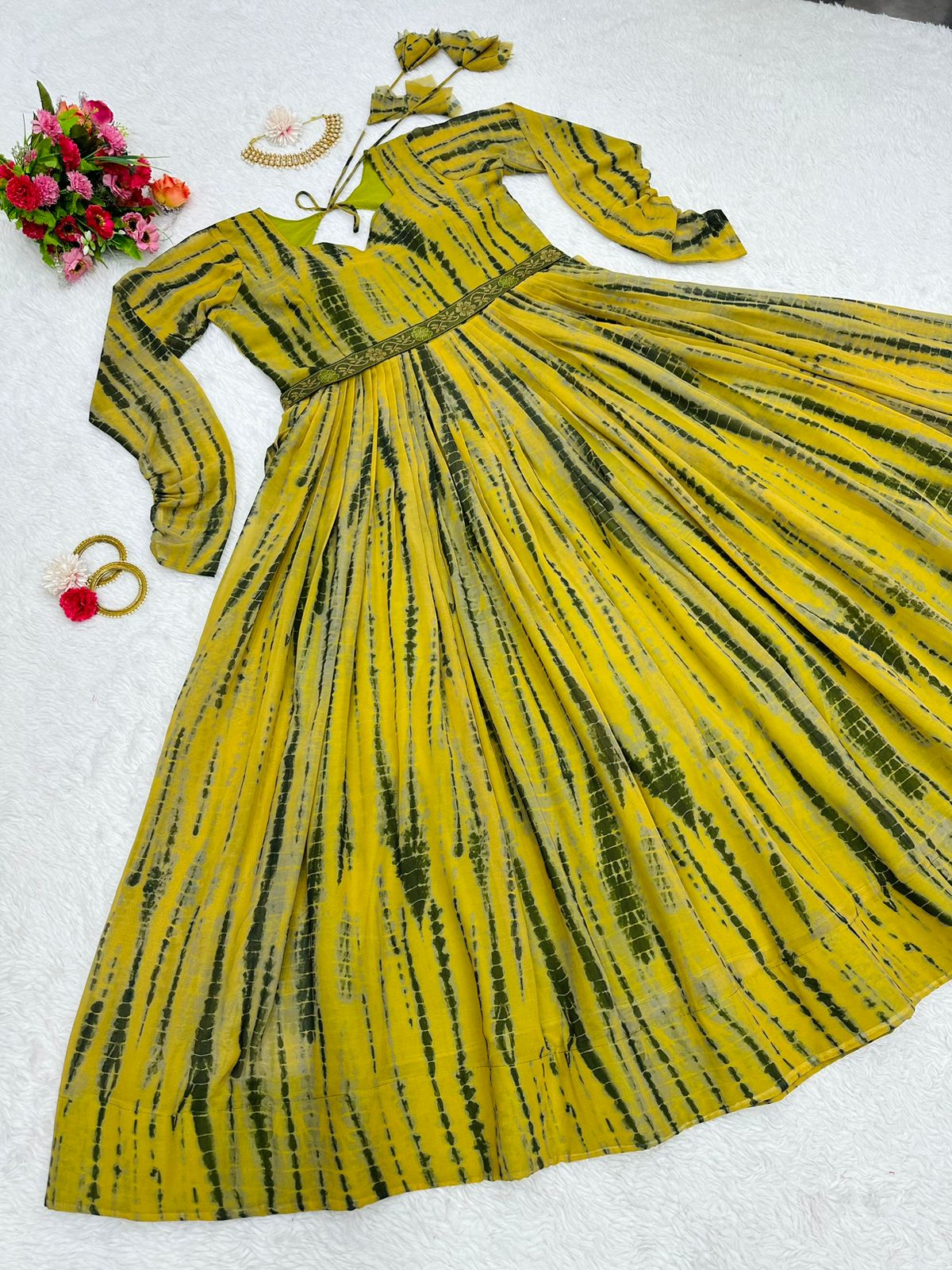 Buy Yellow Colour Gowns Online From Best Designs - Joshindia