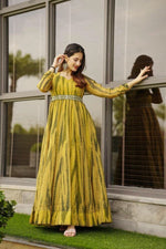 Buy Yellow Colour Gowns Online From Best Designs - Joshindia
