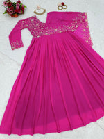 Buy Trendy Pink Gown Online in India - Joshindia