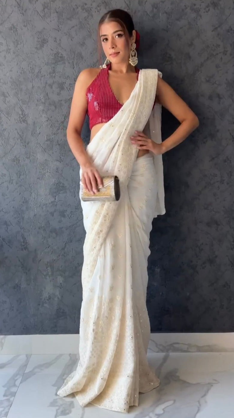 Shop Latest Reception Sarees Online - Joshindia