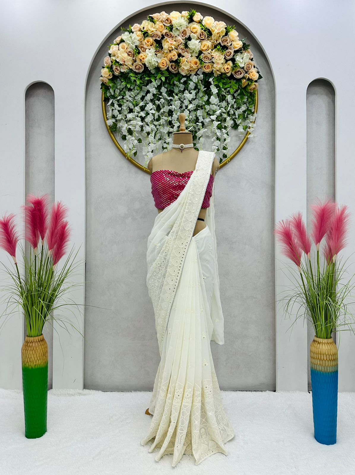 Shop Latest Reception Sarees Online - Joshindia