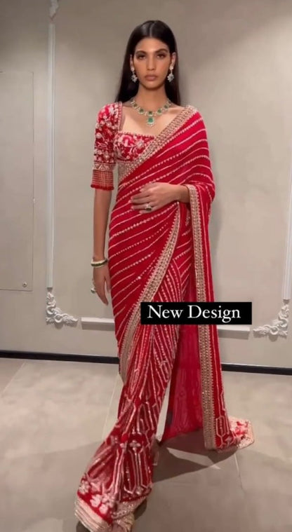 Buy Red Color Saree Online At Best Price
