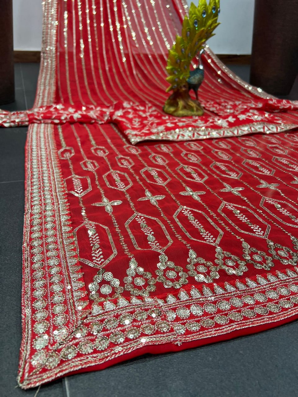 Buy Red Color Saree Online At Best Price - Joshindia