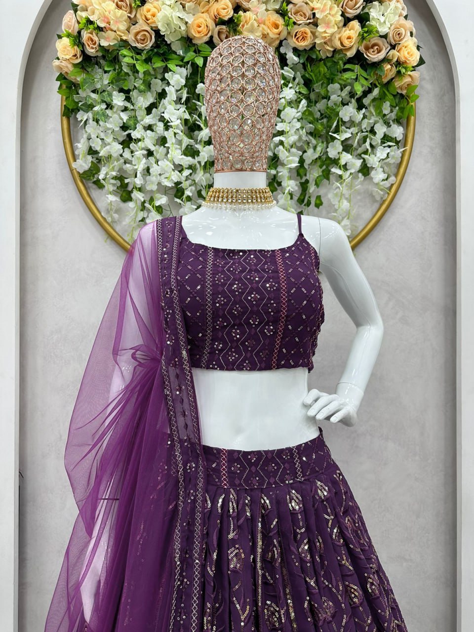 Buy Latest Purple Color Lehenga Choli Online at Best Price - Joshindia
