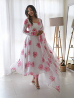 Buy White Anarkali Online In India At Best Price Offers - Joshindia