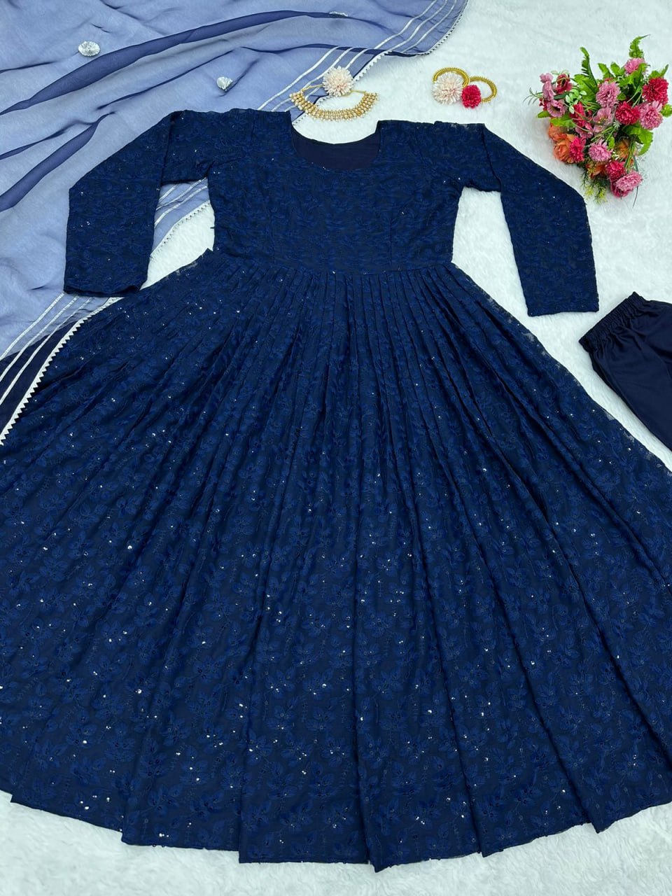 Buy Latest Blue Kurta Set For Women Online in India - Joshindia