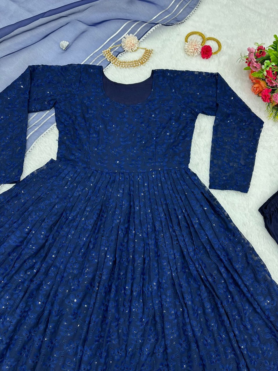 Buy Latest Blue Kurta Set For Women Online in India - Joshindia