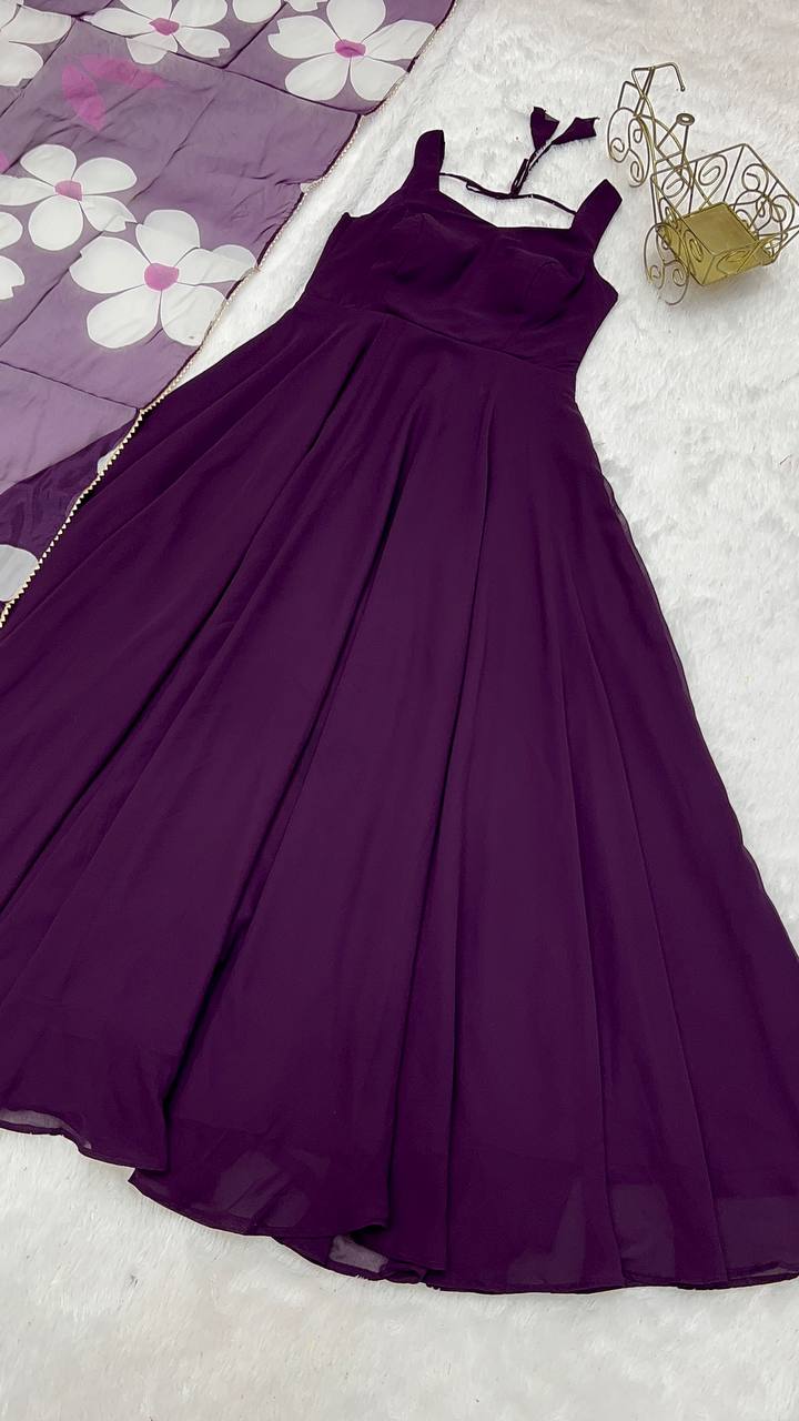 Purple store dresses online