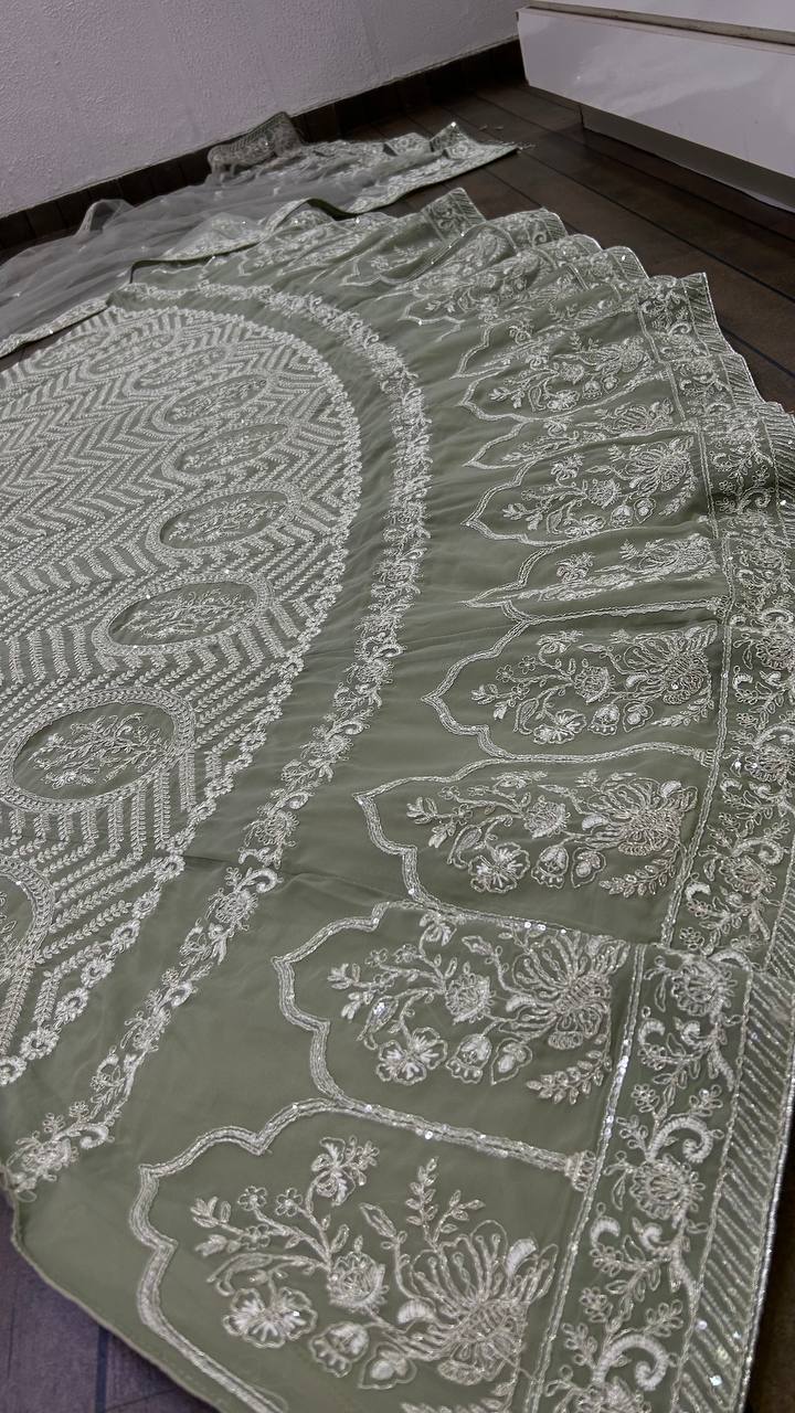 New Arrival Mehndi Lehenga Choli Online - Joshindia