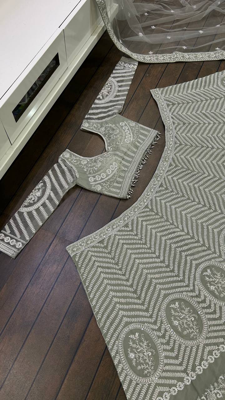 New Arrival Mehndi Lehenga Choli Online - Joshindia