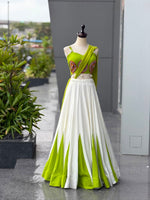 Navratri Special Cotton Lehenga Choli with Mirror Work &amp; Georgette Dupatta