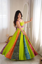Heavy Rayon Digital Print Lehenga Choli | Full Stitched Boutique Lehenga for Women