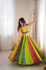 Heavy Rayon Digital Print Lehenga Choli | Full Stitched Boutique Lehenga for Women