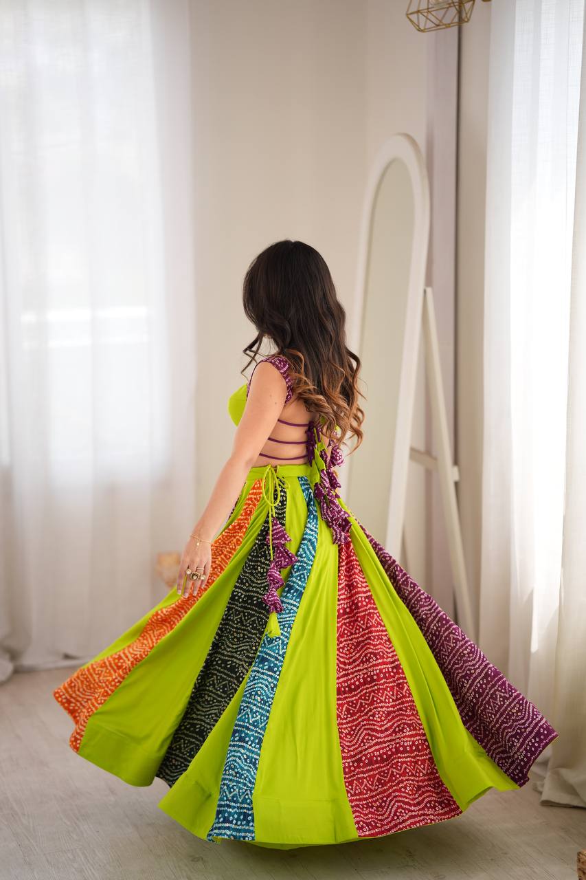 Heavy Rayon Digital Print Lehenga Choli | Full Stitched Boutique Lehenga for Women