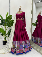 Rayon Digital Print Lehenga Choli with Real Mirror Work