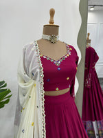 Rayon Digital Print Lehenga Choli with Real Mirror Work