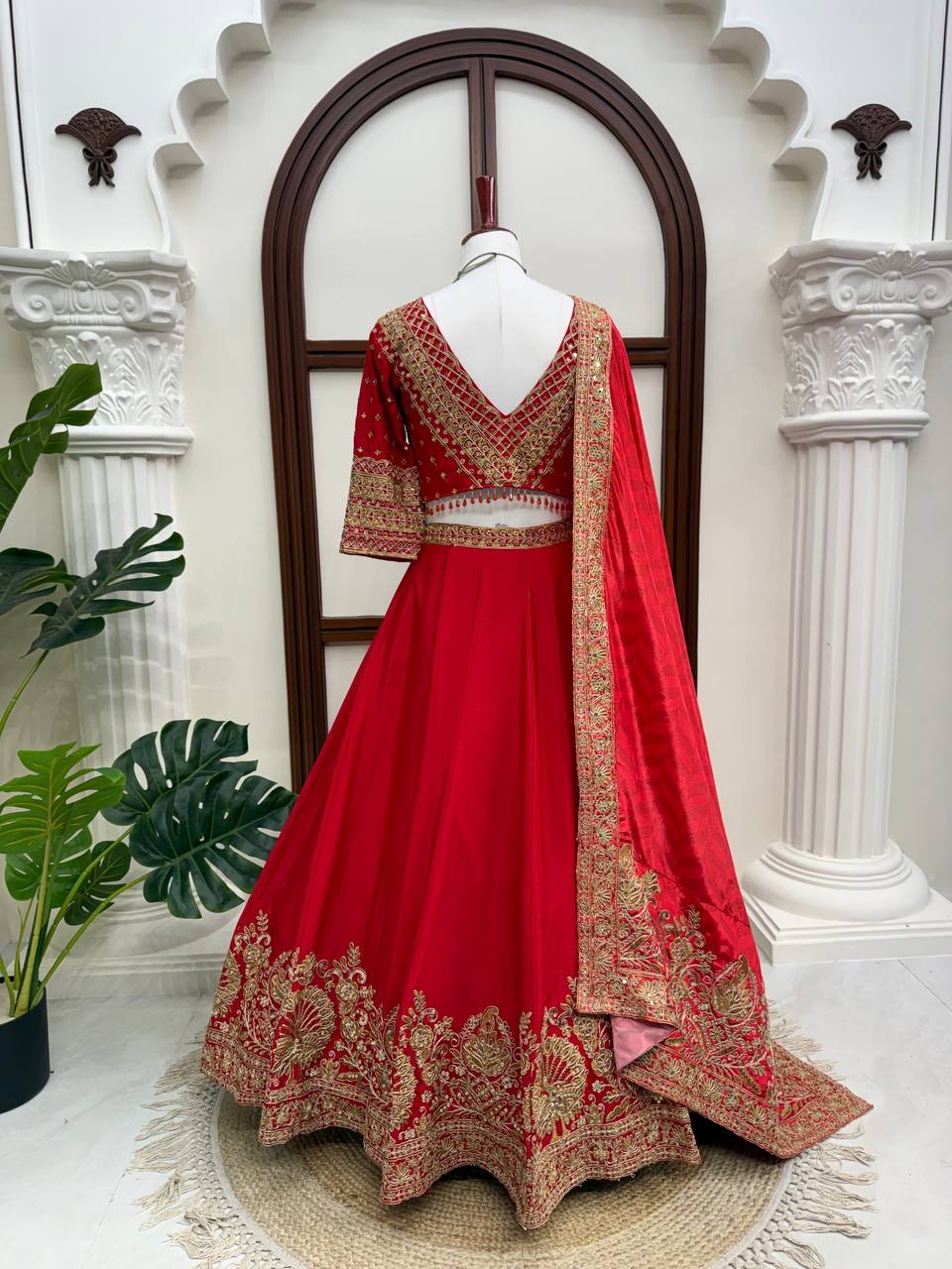 WeddingHeavy Boutique Chinon Lehenga Choli with Coding &amp; Sequence Work