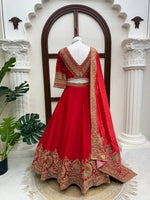 WeddingHeavy Boutique Chinon Lehenga Choli with Coding &amp; Sequence Work
