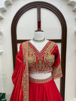 WeddingHeavy Boutique Chinon Lehenga Choli with Coding &amp; Sequence Work