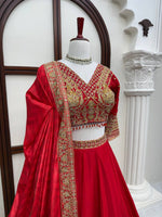 WeddingHeavy Boutique Chinon Lehenga Choli with Coding &amp; Sequence Work