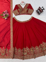 WeddingHeavy Boutique Chinon Lehenga Choli with Coding &amp; Sequence Work