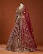 Butterfly Net Lehenga with Sequins Embroidery &amp; Cancan Canvas Layers | Semi-Stitched