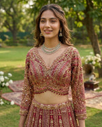 Butterfly Net Lehenga with Sequins Embroidery &amp; Cancan Canvas Layers | Semi-Stitched