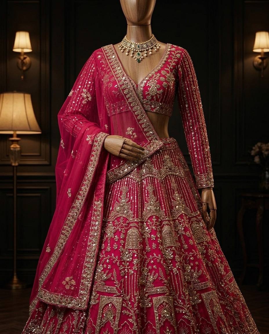 Soft Net Lehenga with Coding Sequins Work &amp; Cancan Canvas Layers | Semi-Stitched