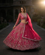 Soft Net Lehenga with Coding Sequins Work &amp; Cancan Canvas Layers | Semi-Stitched