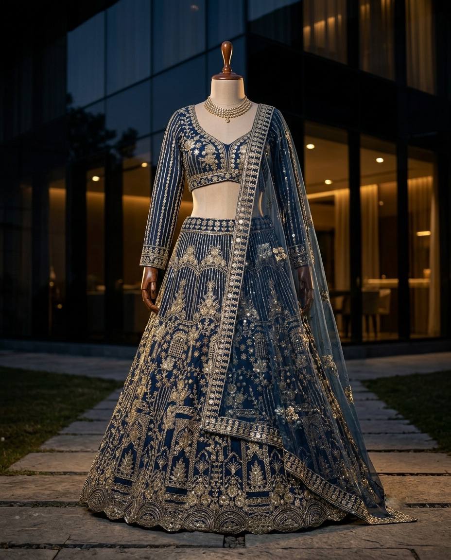 Soft Net Lehenga with Coding Sequins Work &amp; Cancan Canvas Layers | Semi-Stitched