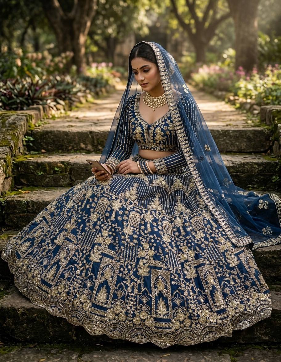 Soft Net Lehenga with Coding Sequins Work &amp; Cancan Canvas Layers | Semi-Stitched