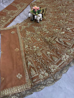 Soft Net Lehenga with Coding Sequins Work &amp; Cancan Canvas Layers | Semi-Stitched