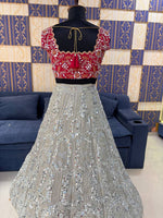 Georgette Sequins Embroidery Lehenga with Butterfly Net Dupatta