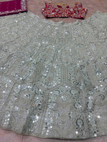 Georgette Sequins Embroidery Lehenga with Butterfly Net Dupatta