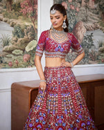DESIGNER BRIDALRED WEDDINGLEHENGA