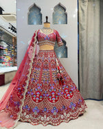 DESIGNER BRIDALRED WEDDINGLEHENGA