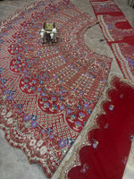 DESIGNER BRIDALRED WEDDINGLEHENGA