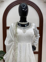 DESIGNER ANARKALI SUITWITH ORGANZA DUPATTA
