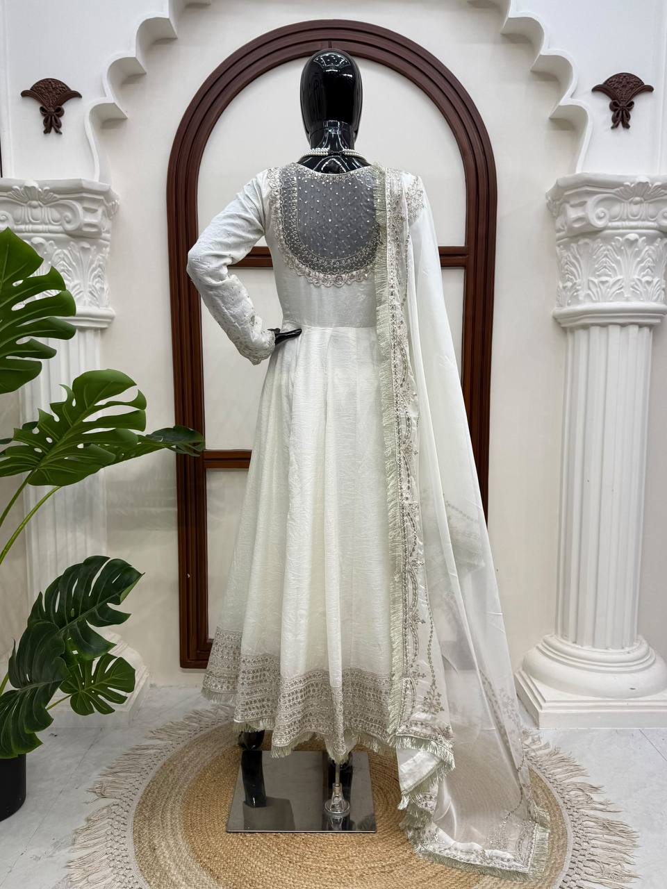 DESIGNER ANARKALI SUITWITH ORGANZA DUPATTA