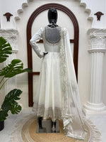 DESIGNER ANARKALI SUITWITH ORGANZA DUPATTA