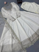 DESIGNER ANARKALI SUITWITH ORGANZA DUPATTA