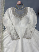 DESIGNER ANARKALI SUITWITH ORGANZA DUPATTA