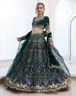 WEDDING BRIDAL GREENHEAVY MONO SATIN SILK