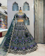 WEDDING BRIDAL GREENHEAVY MONO SATIN SILK