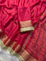 VIRAL- 2Fancy Chiffon Saree Ghungroo Hand Work Moti Lace with Blouse