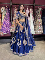 Premium Designer Blue Bridal Wedding lehenga