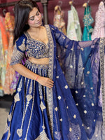 Premium Designer Blue Bridal Wedding lehenga