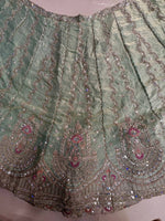 Tabby Silk Lehenga Choli Beads Cut Dana Sequins Work Semi Stitched with Dupatta